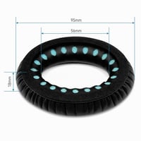 Náhradné náušníky YISH pre slúchadlá Bose QuietComfort 35 QC35 QC35 II QC45 AE2 AE2i AE2w – vankúšiky z proteínovej kože a pamäťovej peny, priemer 56 mm 5