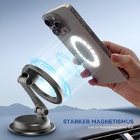 Suport Auto Magnetic pentru Telefon YISH cu 34 Magneți N52, Suport Rotativ 360° pentru Smartphone, compatibil cu iPhone 17 16 15 14 13 12 și toate tipurile de smartphone-uri 5