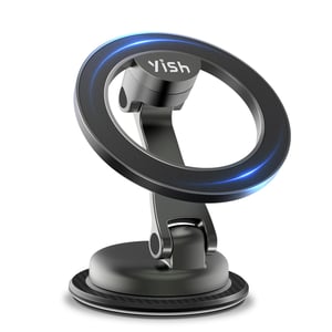 YISH magnetski auto držač za telefon s 34 N52 magneta, rotirajući držač za pametne telefone od 360°, za iPhone 17 16 15 14 13 12 i sve pametne telefone