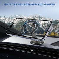 Suport Auto Magnetic pentru Telefon YISH cu 34 Magneți N52, Suport Rotativ 360° pentru Smartphone, compatibil cu iPhone 17 16 15 14 13 12 și toate tipurile de smartphone-uri 2