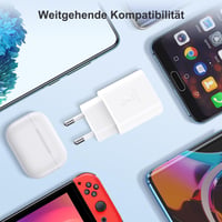 Încărcător rapid YISH USB-C 25W - Adaptor de rețea PD 3.0 cu cablu USB-C de 1 m (60W) 5