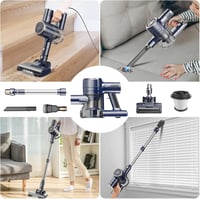 YISORA 6 az 1-ben Porszívó 23 Kpa Erős Szívóerő 600W Motor Vezetékes 7