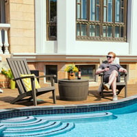 Cutie de depozitare pentru grădină YITAHOME 127 litri, impermeabilă, cu posibilitate de încuiere, cutie rotundă de exterior pentru perne, unelte de grădină și accesorii de piscină, maro deschis 4