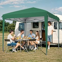 Pavilion pliabil YITAHOME 3x3 m, cort pop-up cu protecție UV50+, saci de nisip și geantă de depozitare pentru evenimente în grădină, verde 6