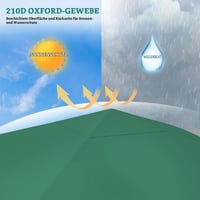 Pavilion pliabil YITAHOME 3x3 m, cort pop-up cu protecție UV50+, saci de nisip și geantă de depozitare pentru evenimente în grădină, verde 3