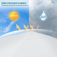 YITAHOME Skladací párty stan 3x3 m, rozkladací, s UV ochranou 50+, záhradný stánok, biely 3