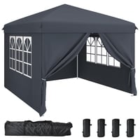 Skladací nožnicový altánok YITAHOME 3x3 m, ochrana UV50+, záhradný stan na kempovanie a trhy, sivý 1