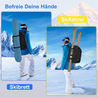 YITGOG 50L Síbakancs Táska Sisaktartó Rekesszel - 1680D Nylon Hátizsák Sícipőkhöz, Korcsolyához, Snowboardhoz 6