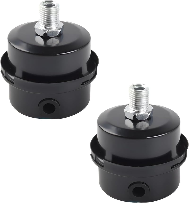 Yitobici Kompresszor Hangtompító Szűrő Szett - 3/8" (16mm) Fém Légszűrő Légkompresszorhoz - Zajcsökkentő Levegőszűrő Menetes Csatlakozással 