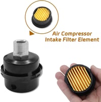 Yitobici Kompresszor Hangtompító Szűrő Szett - 3/8" (16mm) Fém Légszűrő Légkompresszorhoz - Zajcsökkentő Levegőszűrő Menetes Csatlakozással  5