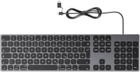 Yivandi Alumínium Mac Billentyűzet USB-C Numerikus Billentyűzettel Szürke 1
