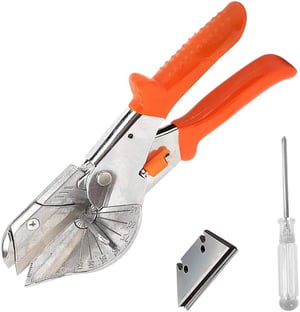 Set foarfece pentru tăiere unghiulară YIXISI 45-135°, pentru țevi PVC/PPR/PE - 12 buc - portocaliu