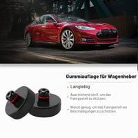 Set 4 tampoane de cauciuc pentru cric auto YIXISI, compatibile cu Tesla Model 3, Model Y, Model S și Model X, adaptor de protecție pentru punctele de ridicare și șasiu 6