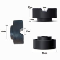 YIXISI Gumová podložka pod zdvihák 2 ks, univerzálny chránič rámu so zárezom, priemer 65 mm, pre automobilové zdviháky 2