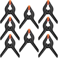YIXISI Rugós Csipeszek 8 Darabos Készlet, 10 cm Fekete Nylon Rugócsipesz, Barkács DIY Projektek Fotóstúdió Háttér Rögzítéshez 1