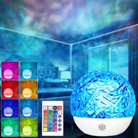Yizemay LED Csillagos Égbolt Projektor - RGB Aurora Északi Fény Vetítő, Galaxis Éjszakai Fény, Gyerekszoba Dekoráció, Színváltós Hangulatvil 1