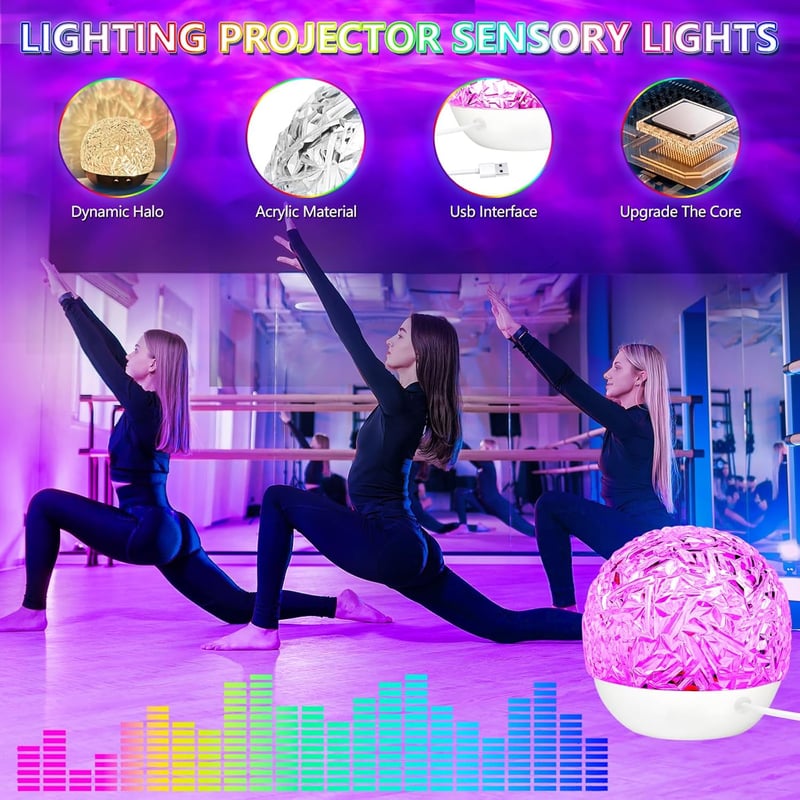 Yizemay LED Csillagos Égbolt Projektor - RGB Aurora Északi Fény Vetítő, Galaxis Éjszakai Fény, Gyerekszoba Dekoráció, Színváltós Hangulatvil
