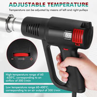 YJINGRUI 2000W PVC Kapszula Zsugorító Gép Digitális Kijelzővel, 60-620°C Hőmérséklet-szabályozással Borosüveg Kapszulákhoz, Fekete 4