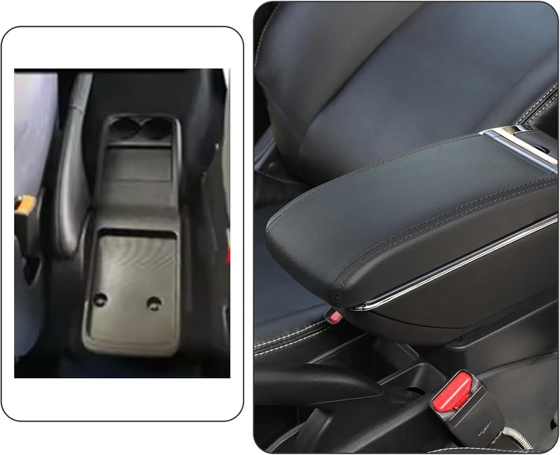 YJYWZH Citroen Berlingo Középkonzol Tárolódoboz 2010-2020 Forgóható Pohártartóval