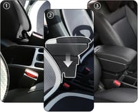 YJYWZH Opel Corsa F 2020-2025 Középkonzol Kartámasz Tárolódoboz Italos Tartóval 7
