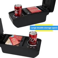 YJYWZH Peugeot 207 Középkonzol Tárolódoboz USB Csatlakozással Bőr Kartámasz 4