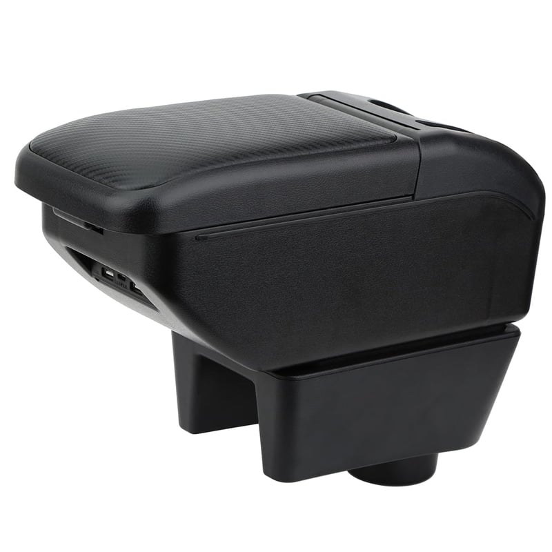 Cotieră centrală YJYWZH pentru Seat Ibiza 6J (2008-2016) cu cutie de depozitare - negru