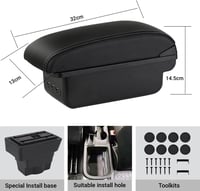 YJYWZH Vauxhall Astra J középkonzol kartámasz USB töltővel 2009-2015 2