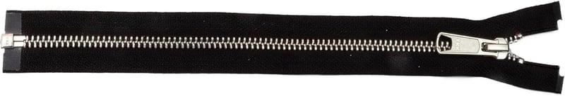 YKK Nyitott Végű Fém Ezüst Cipzár 22 inch No5 Szélesség