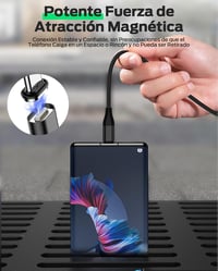YKZ Mágneses USB-C kábel 3in1 4db 1m+2m PD 60W gyorstöltés Type-C Micro 8