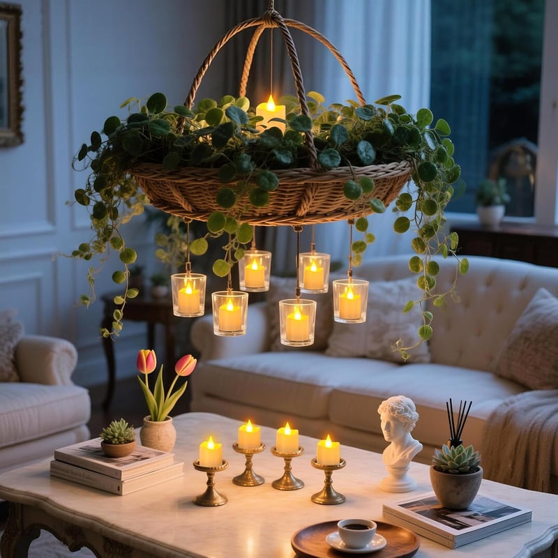 Yme 12 db LED gyertya töltőállomással, időzítővel és távirányítóval