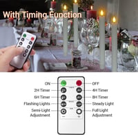 Yme 4 darabos LED gyertya szett távirányítóval, időzítővel és flörtölő lánggal 7