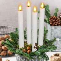 Yme 4 darabos LED gyertya szett távirányítóval, időzítővel és flörtölő lánggal 5