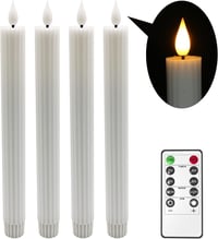 Yme 4 darabos LED gyertya szett távirányítóval, időzítővel és flörtölő lánggal 1