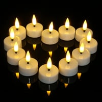 Ymenow LED gyertyák időzítővel 12 db, flflickerező lánghatás, dekoráció 1