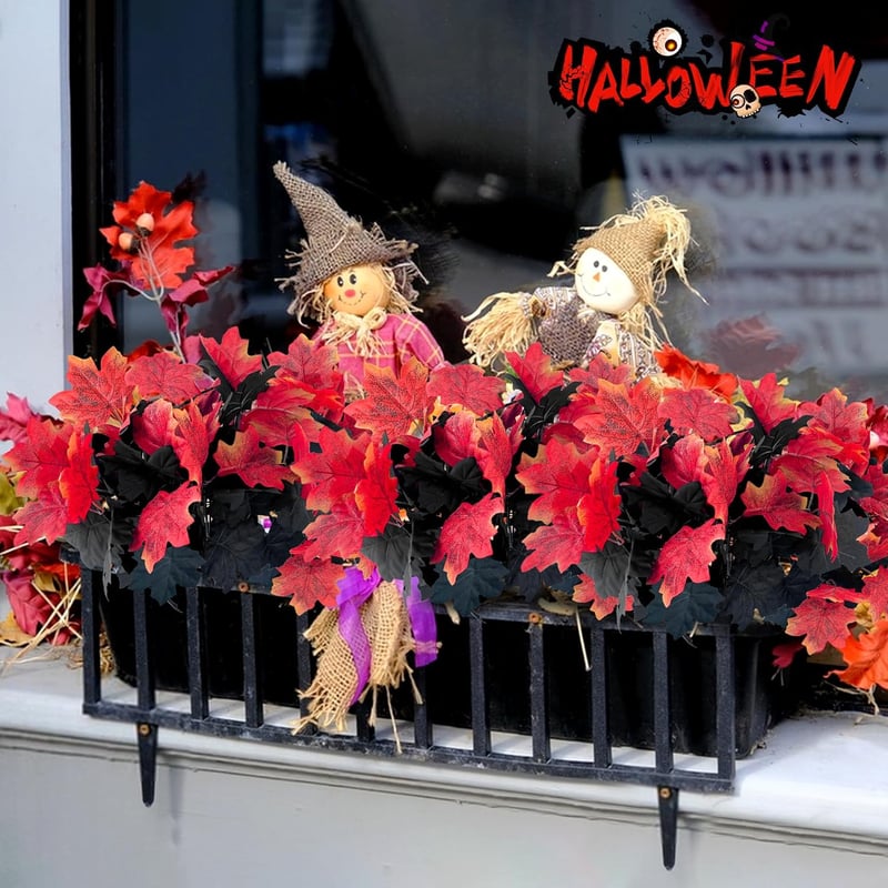 YMIFEEY 4db Műleveles Juharfa Ág - Őszi Dekoráció Műnövény Szett Halloween Díszítéshez, Lakberendezési Kellék