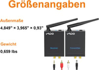 YMOO 3 az 1-ben Bluetooth adó-vevő, 20ms késleltetés, 320 méter hatótáv, TV/hangszóró/PC 8