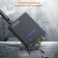 YMOO 3 az 1-ben Bluetooth adó-vevő, 20ms késleltetés, 320 méter hatótáv, TV/hangszóró/PC 7