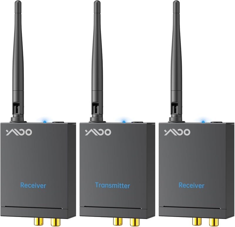 YMOO 3 az 1-ben Bluetooth adó-vevő, 20ms késleltetés, 320 méter hatótáv, TV/hangszóró/PC