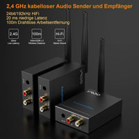 YMOO 3 az 1-ben Bluetooth adó-vevő, 20ms késleltetés, 320 méter hatótáv, TV/hangszóró/PC 2