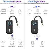 YMOO Bluetooth Adapter TV Fejhallgatóhoz, 3.5mm Jack Adó-Vevő Alacsony Késleltetéssel 5