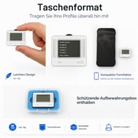 YMW Allmiibo inteligentný NFC emulátor, kompatibilný so Switch/3DS, 50+ hier, úložisko pre 3000 NFC dát, 1,2-palcový OLED displej 6