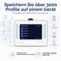 YMW Allmiibo inteligentný NFC emulátor, kompatibilný so Switch/3DS, 50+ hier, úložisko pre 3000 NFC dát, 1,2-palcový OLED displej 3
