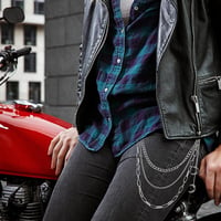 Ymxil Gothic Nadrágláncok Női Férfi Punk Fém Holdsarló Geometrikus Derék Lánc Hip-Hop Emo Grunge Ruha Kiegészítő Unisex 7