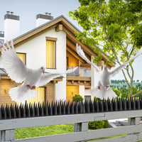 Țepi anti-păsări YMYH 5,7 m pentru balcon, negri, 20 bucăți, împotriva porumbeilor, vrăbiilor, păsărilor mici și pisicilor 2