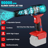 YNDZ Sűrített Levegő Fúvó Milwaukee M18 Akkumulátor Kompatibilis 400g Teljesítmény 4