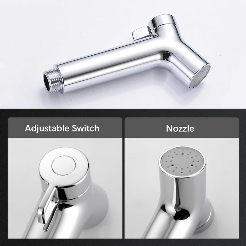 Yoaeyok ABS Bidet Zuhanyfej Állítható Spray Toalett Fürdőszoba Zuhanyzó