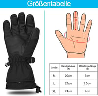 Yobenki 3M Thinsulate Téli Síkesztyű Snowboard Touchscreen -34°C M méret 7
