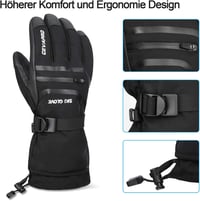 Yobenki 3M Thinsulate Téli Síkesztyű Snowboard Touchscreen -34°C M méret 5