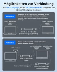 Monitor portabil Yodoit 15,6 inchi FHD 1920x1080 afișaj IPS cu USB-C, HDMI și difuzoare încorporate pentru PC, MacBook, Xbox, PS4, PS5, Switch, cu husă de protecție inclusă 3