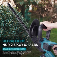 Yofidra Akkumulátoros Sövényvágó 41cm Vágási Hossz Vezeték Nélküli 7